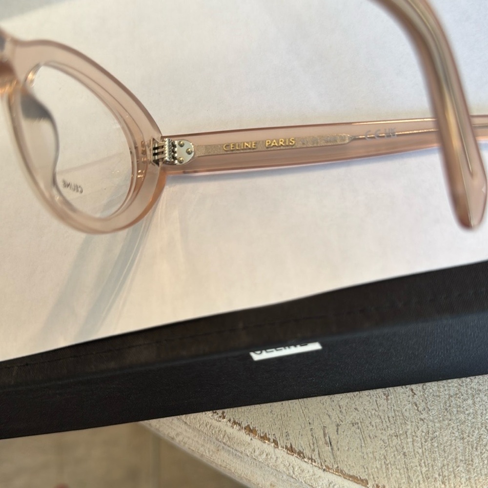 Celine Pink Transparent Eyeglasses - Picture 4 of 4